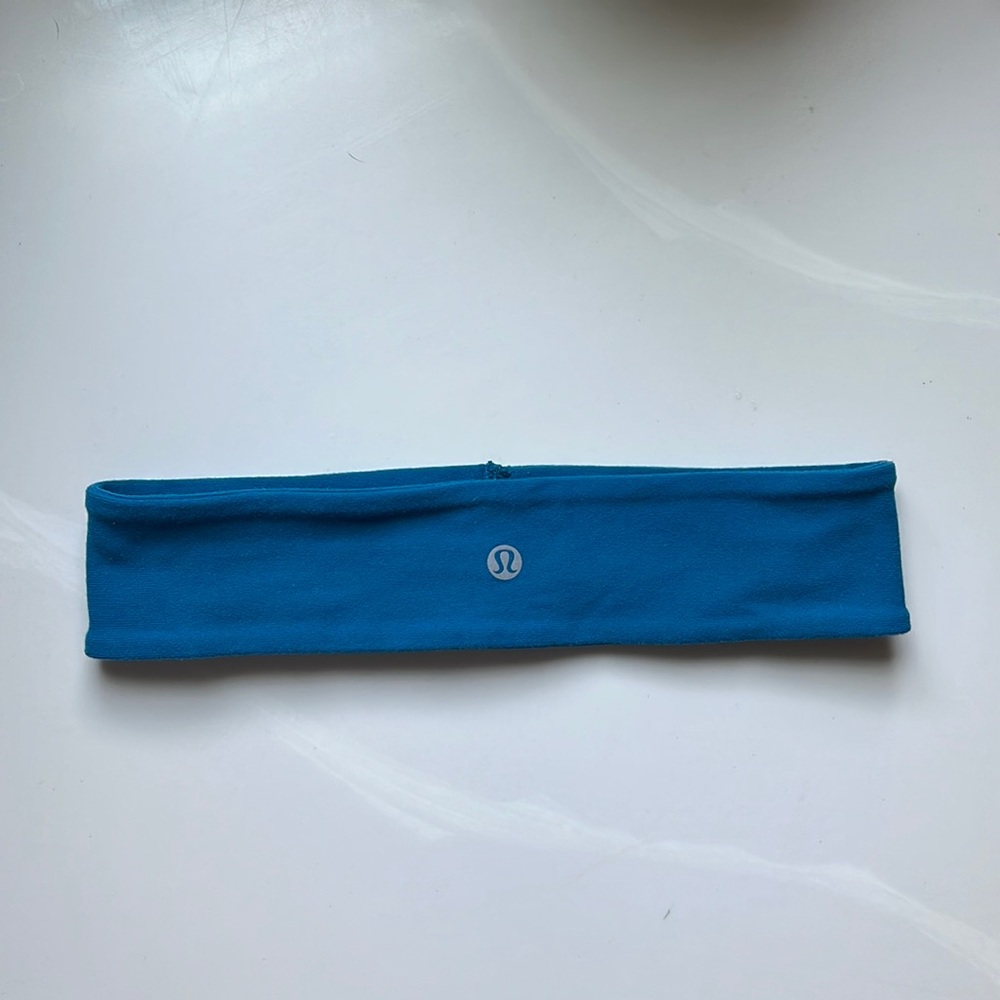 Teal blue lululemon head band